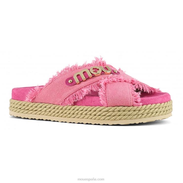 mujer sandalia bio de cuerda entrecruzada Mou NN6RX134 rwfux