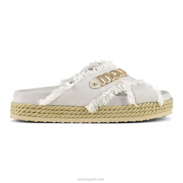 mujer sandalia bio de cuerda entrecruzada Mou NN6RX135 rwbei