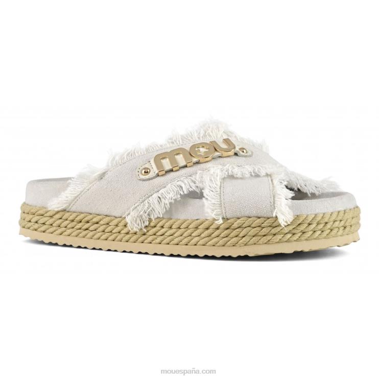 mujer sandalia bio de cuerda entrecruzada Mou NN6RX135 rwbei