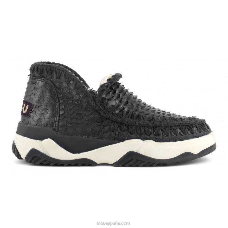 mujer entrenador esquimal cuero especial Mou NN6RX64 escamas cortes negro