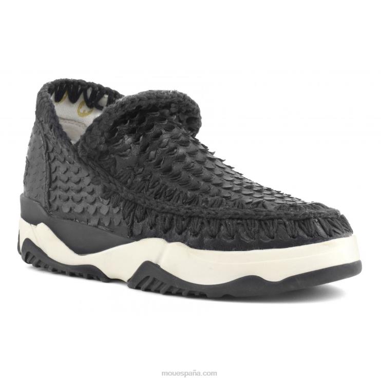 mujer entrenador esquimal cuero especial Mou NN6RX64 escamas cortes negro