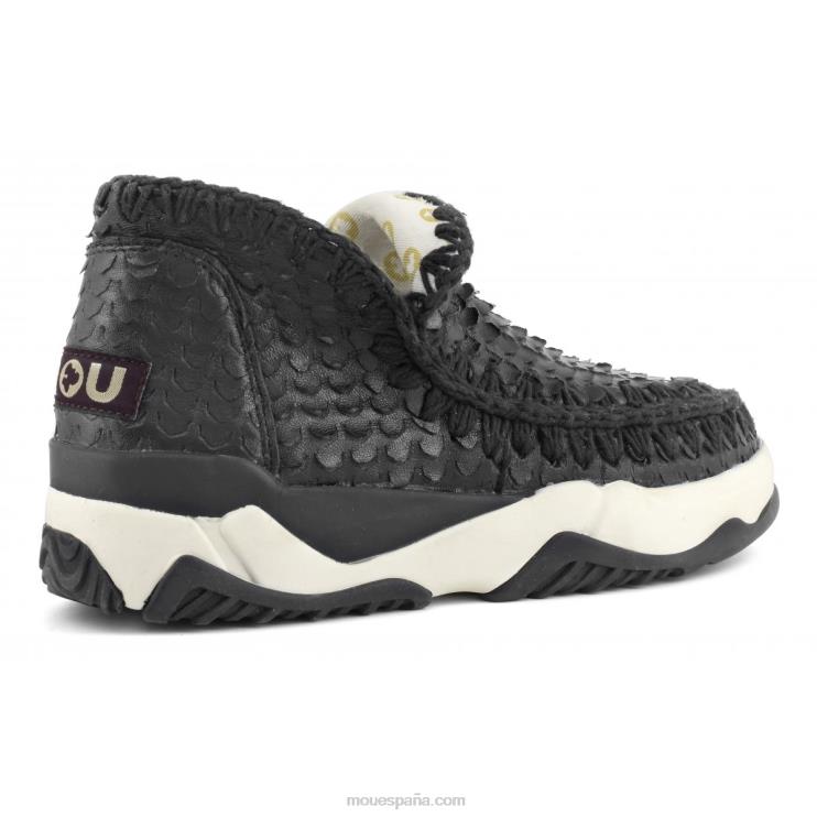 mujer entrenador esquimal cuero especial Mou NN6RX64 escamas cortes negro