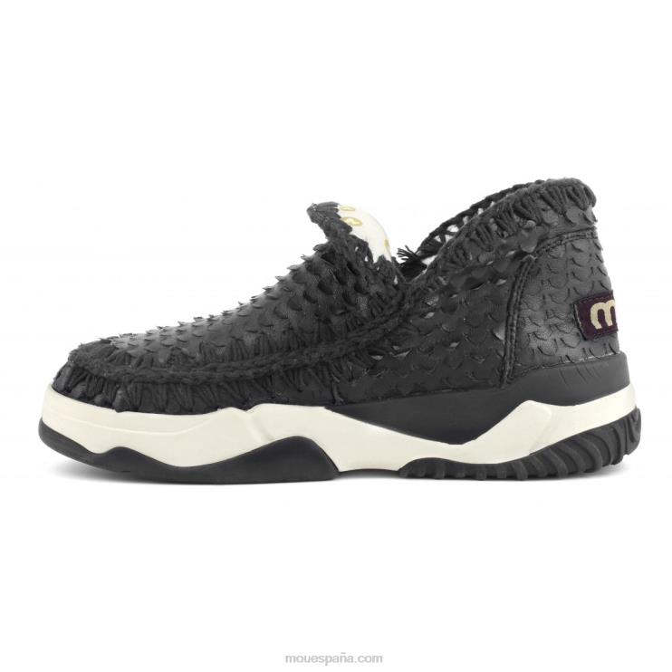 mujer entrenador esquimal cuero especial Mou NN6RX64 escamas cortes negro