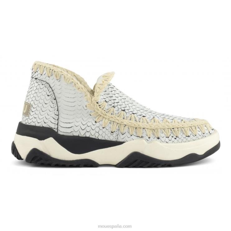 mujer entrenador esquimal cuero especial Mou NN6RX66 blanco