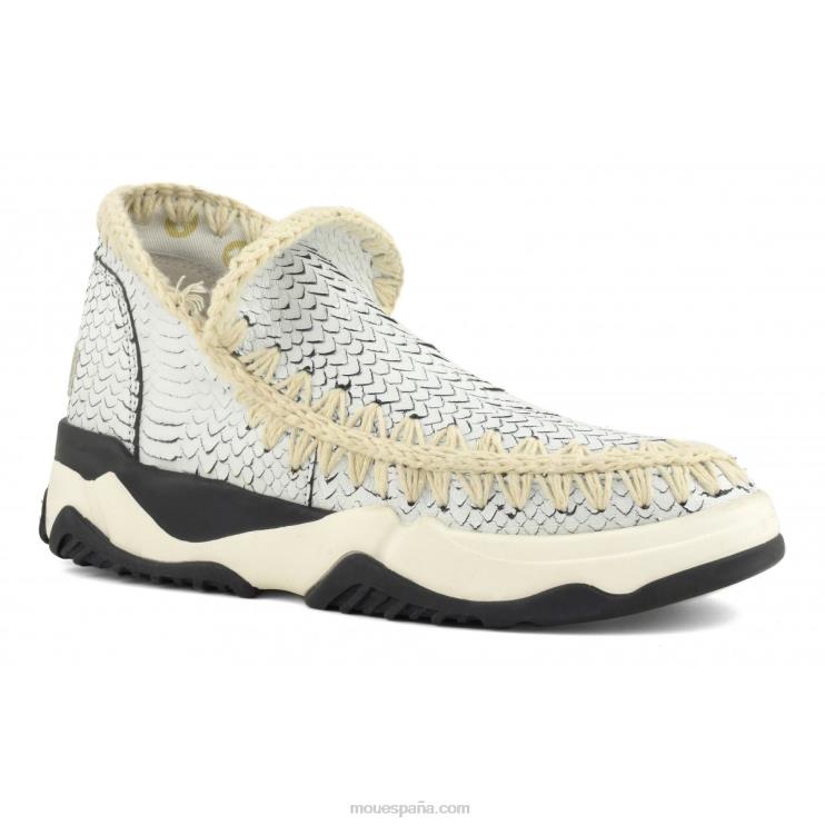 mujer entrenador esquimal cuero especial Mou NN6RX66 blanco