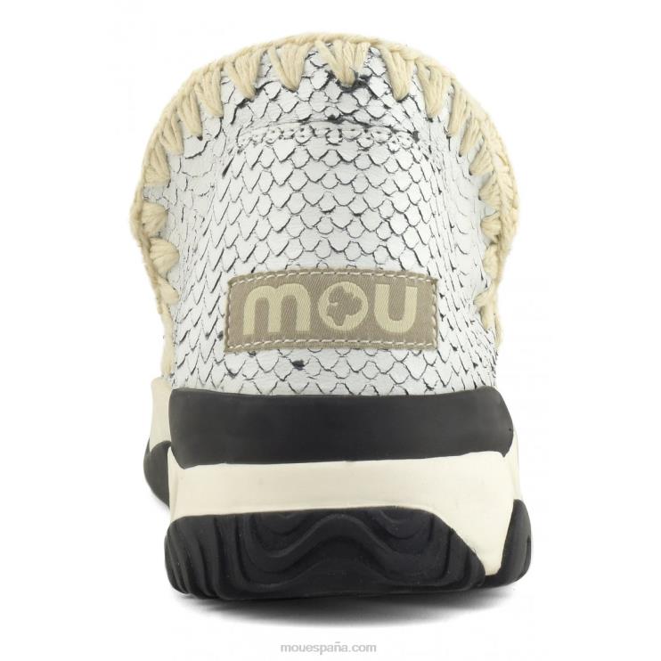 mujer entrenador esquimal cuero especial Mou NN6RX66 blanco