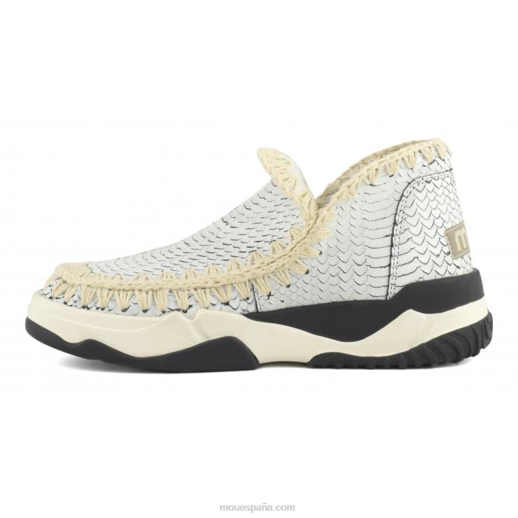 mujer entrenador esquimal cuero especial Mou NN6RX66 blanco