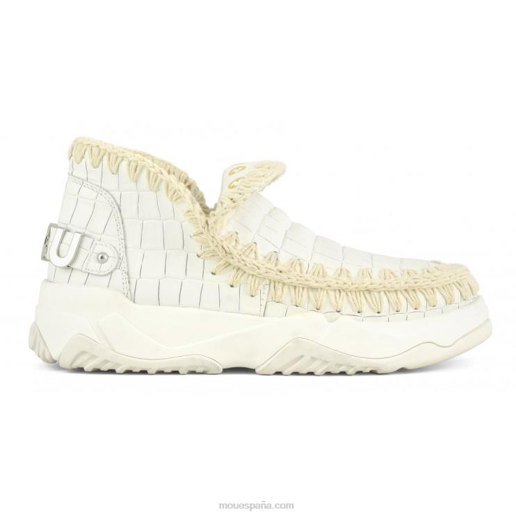 mujer entrenador esquimal cuero especial Mou NN6RX67 coco blanco