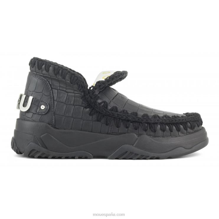 mujer entrenador esquimal cuero especial Mou NN6RX68 coco negro