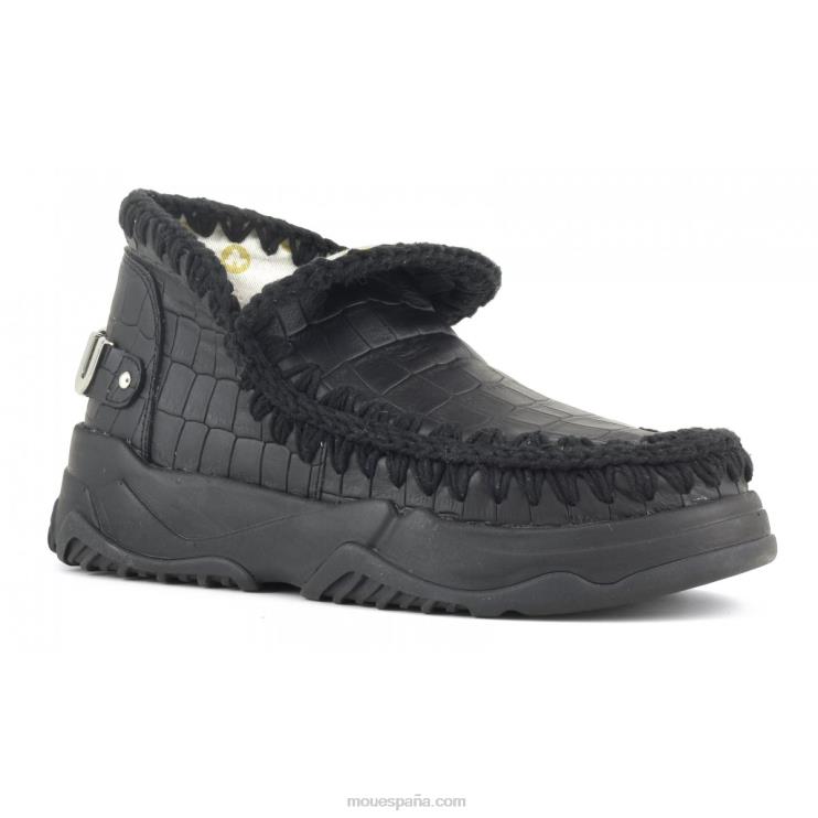 mujer entrenador esquimal cuero especial Mou NN6RX68 coco negro