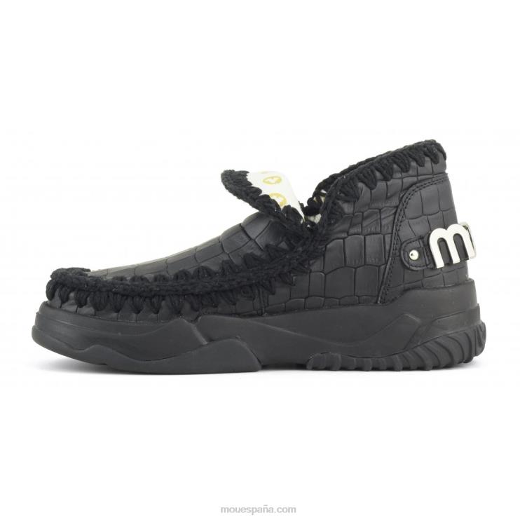 mujer entrenador esquimal cuero especial Mou NN6RX68 coco negro