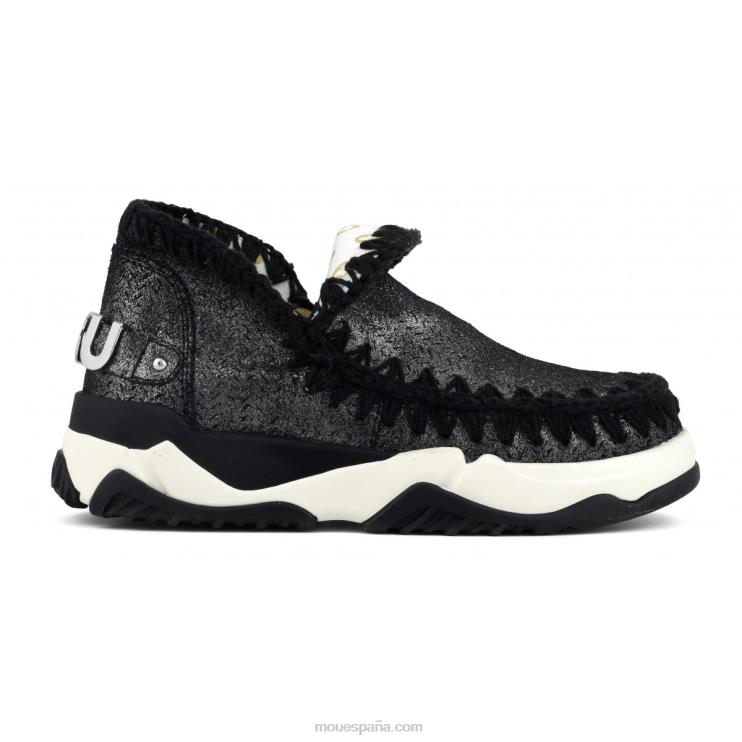 mujer entrenador esquimal microglitter Mou NN6RX73 negro micropurpurina