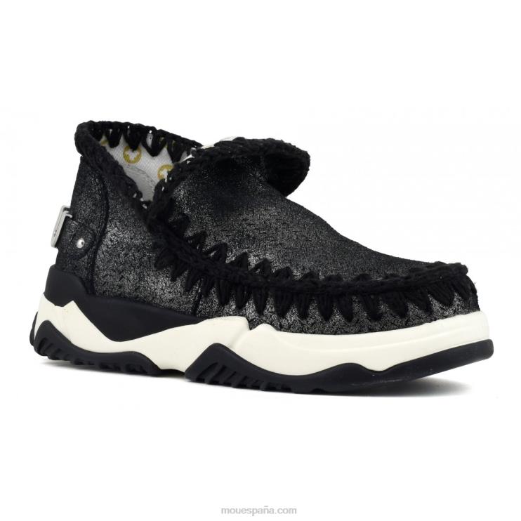 mujer entrenador esquimal microglitter Mou NN6RX73 negro micropurpurina