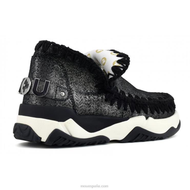 mujer entrenador esquimal microglitter Mou NN6RX73 negro micropurpurina