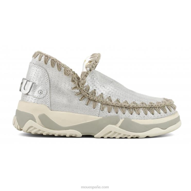 mujer entrenador esquimal microglitter Mou NN6RX74 gris elefante con micropurpurina