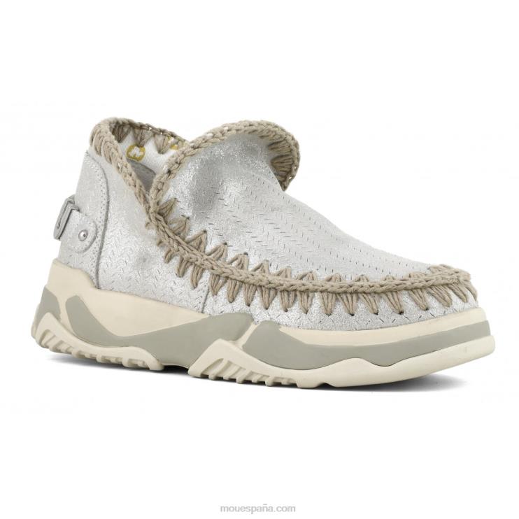 mujer entrenador esquimal microglitter Mou NN6RX74 gris elefante con micropurpurina