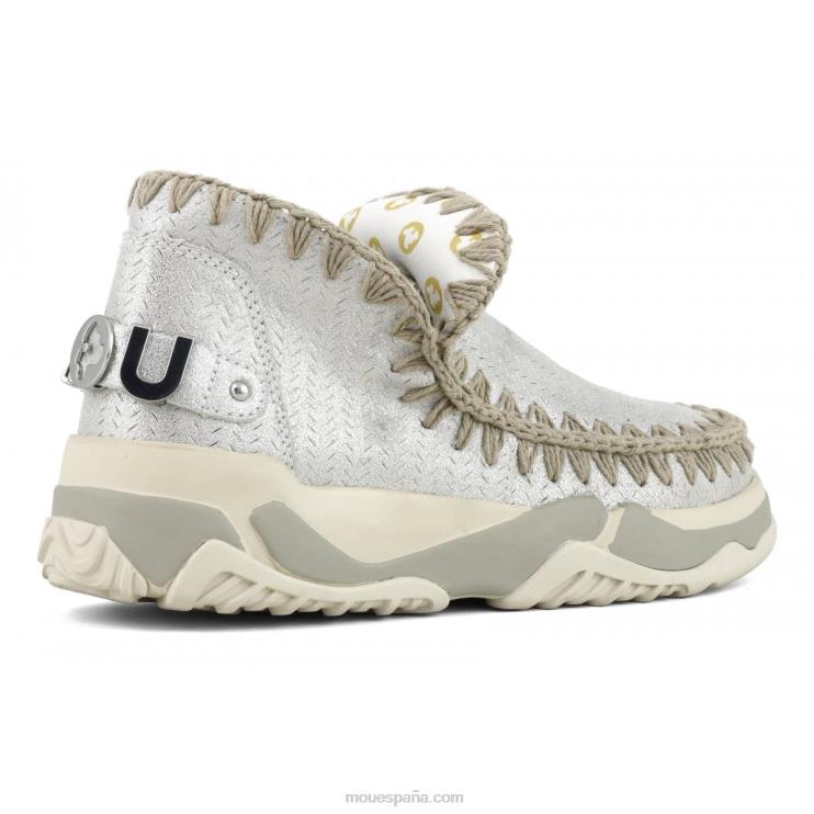 mujer entrenador esquimal microglitter Mou NN6RX74 gris elefante con micropurpurina