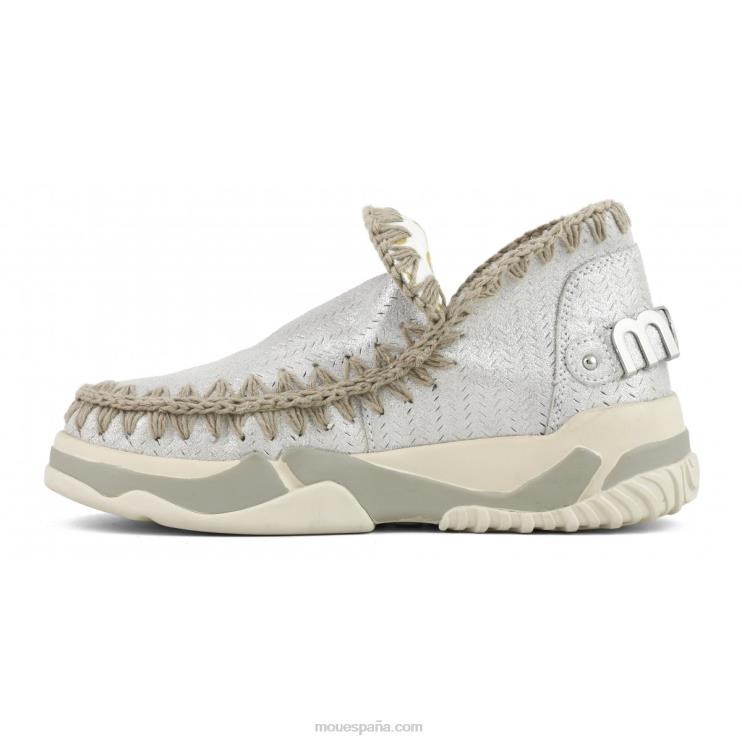 mujer entrenador esquimal microglitter Mou NN6RX74 gris elefante con micropurpurina