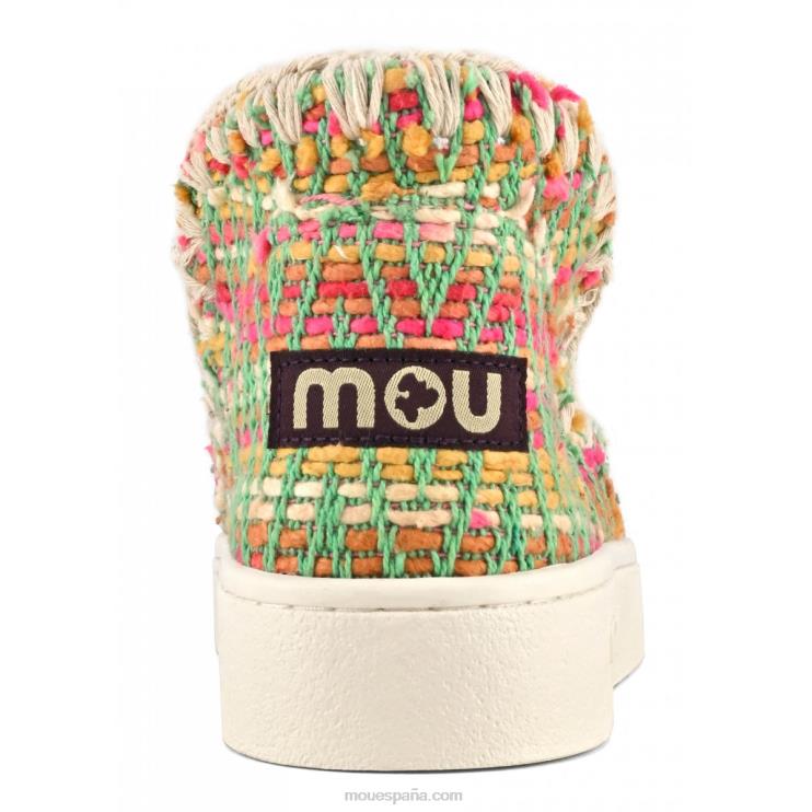 mujer zapatilla de deporte textil tejido esquimal de verano Mou NN6RX3 mezcla verde