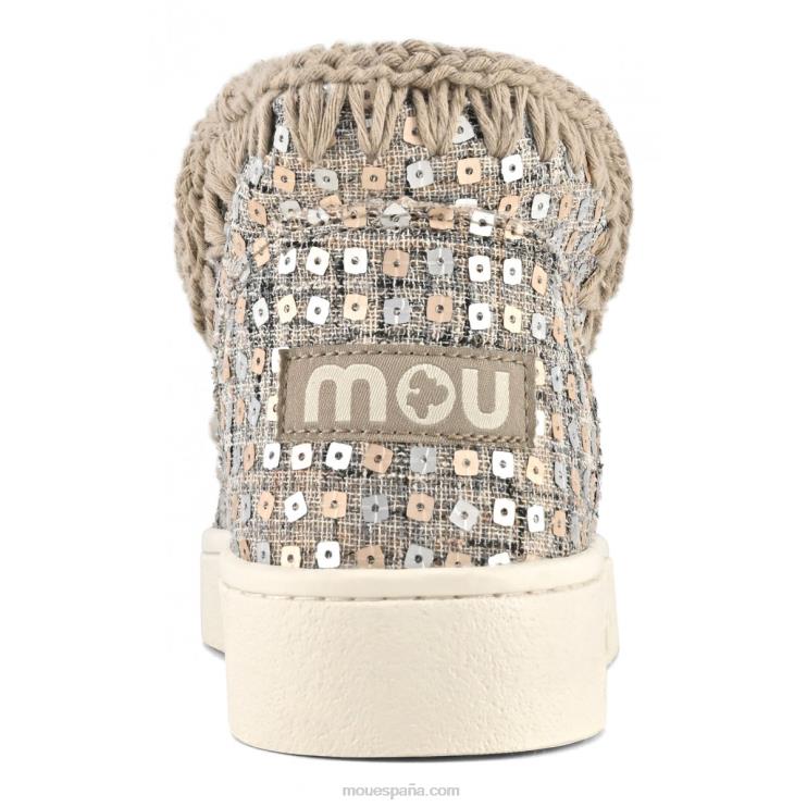 mujer zapatilla de deporte textil tejido esquimal de verano Mou NN6RX4 oro