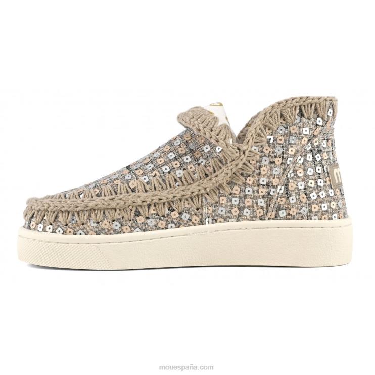 mujer zapatilla de deporte textil tejido esquimal de verano Mou NN6RX4 oro