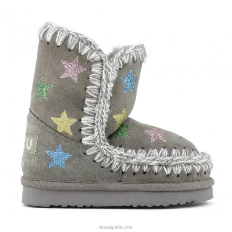 niños estrellas impresas con purpurina esquimal Mou NN6RX838 nuevo gris