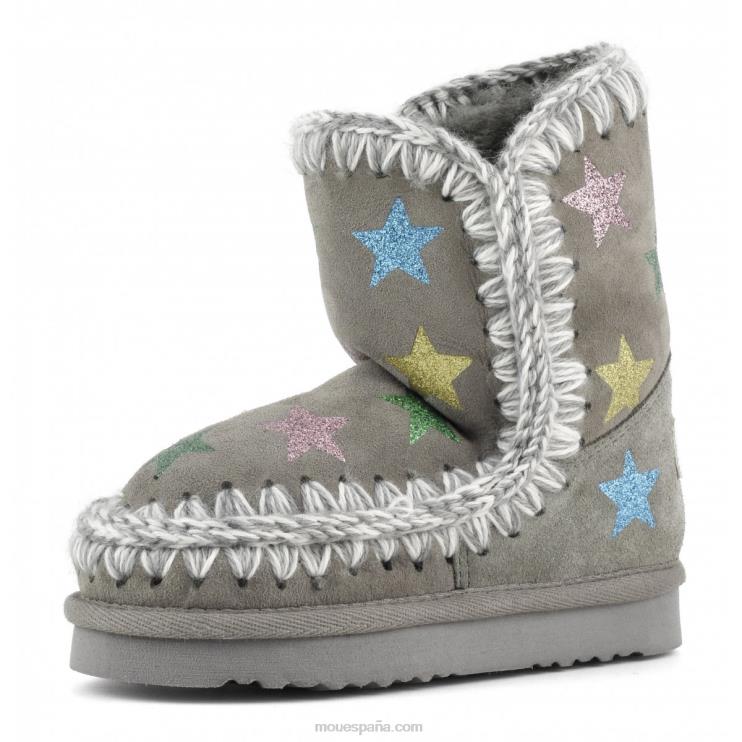 niños estrellas impresas con purpurina esquimal Mou NN6RX838 nuevo gris