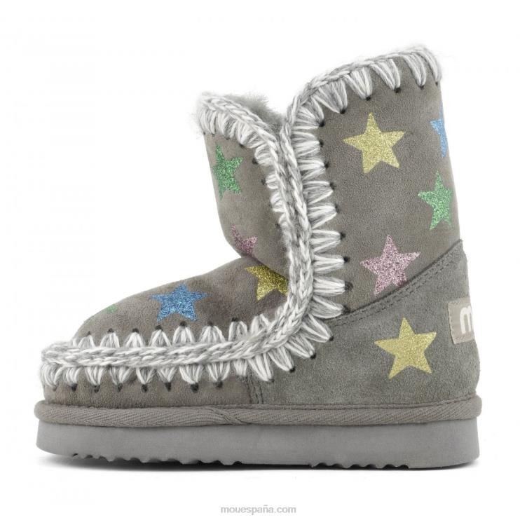 niños estrellas impresas con purpurina esquimal Mou NN6RX838 nuevo gris