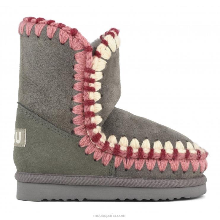 niños pespunte esquimal Mou NN6RX833 nuevo gris