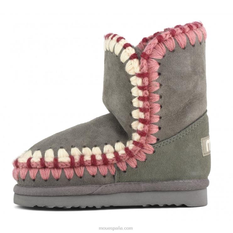 niños pespunte esquimal Mou NN6RX833 nuevo gris