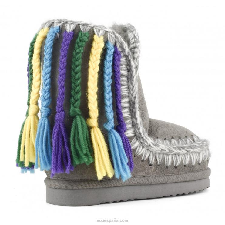 niños trenzas de lana esquimal Mou NN6RX837 nuevo gris