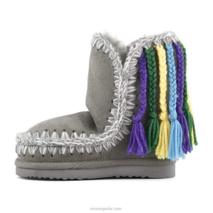 niños trenzas de lana esquimal Mou NN6RX837 nuevo gris