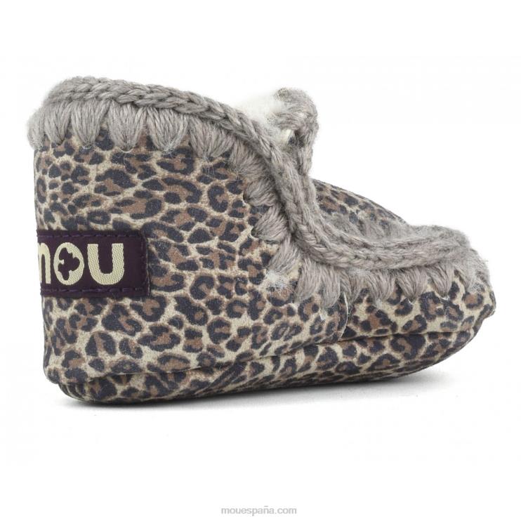 niños infante esquimal 812 Mou NN6RX812 cuero de guepardo pequeño