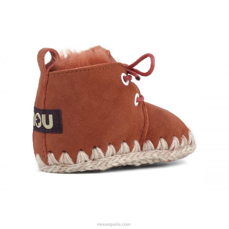 niños zapato infantil con cordones Mou NN6RX825 jengibre