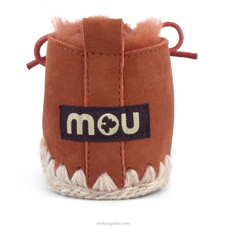 niños zapato infantil con cordones Mou NN6RX825 jengibre