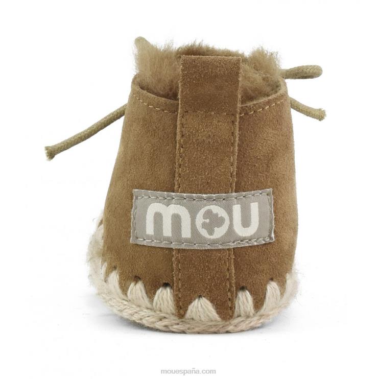 niños zapato infantil con cordones Mou NN6RX826 coñac