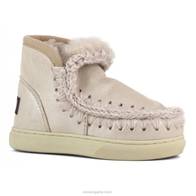 niños zapatilla esquimal Mou NN6RX799 beige rosa