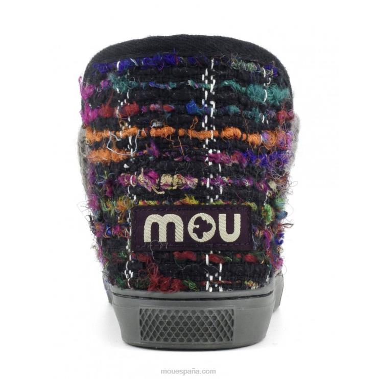 niños zapatilla esquimal tejido persa Mou NN6RX807 tejido persa negro