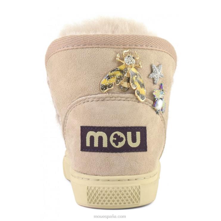 niños zapatillas esquimales accesorios mixtos Mou NN6RX809 beige rosa