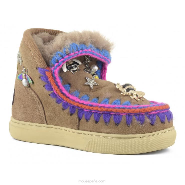 niños zapatillas esquimales accesorios mixtos Mou NN6RX810 marrón rosa