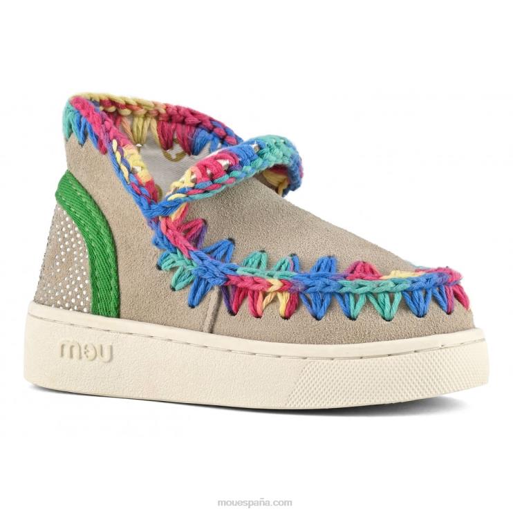 niños zapatilla esquimal de verano costuras de color Mou NN6RX782 tiza