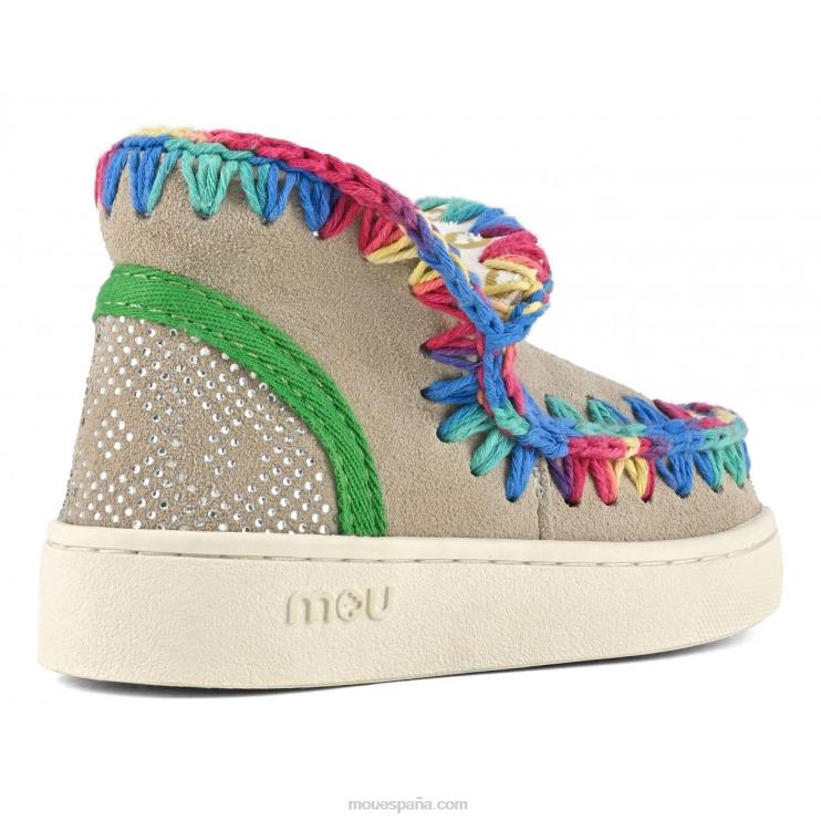 niños zapatilla esquimal de verano costuras de color Mou NN6RX782 tiza